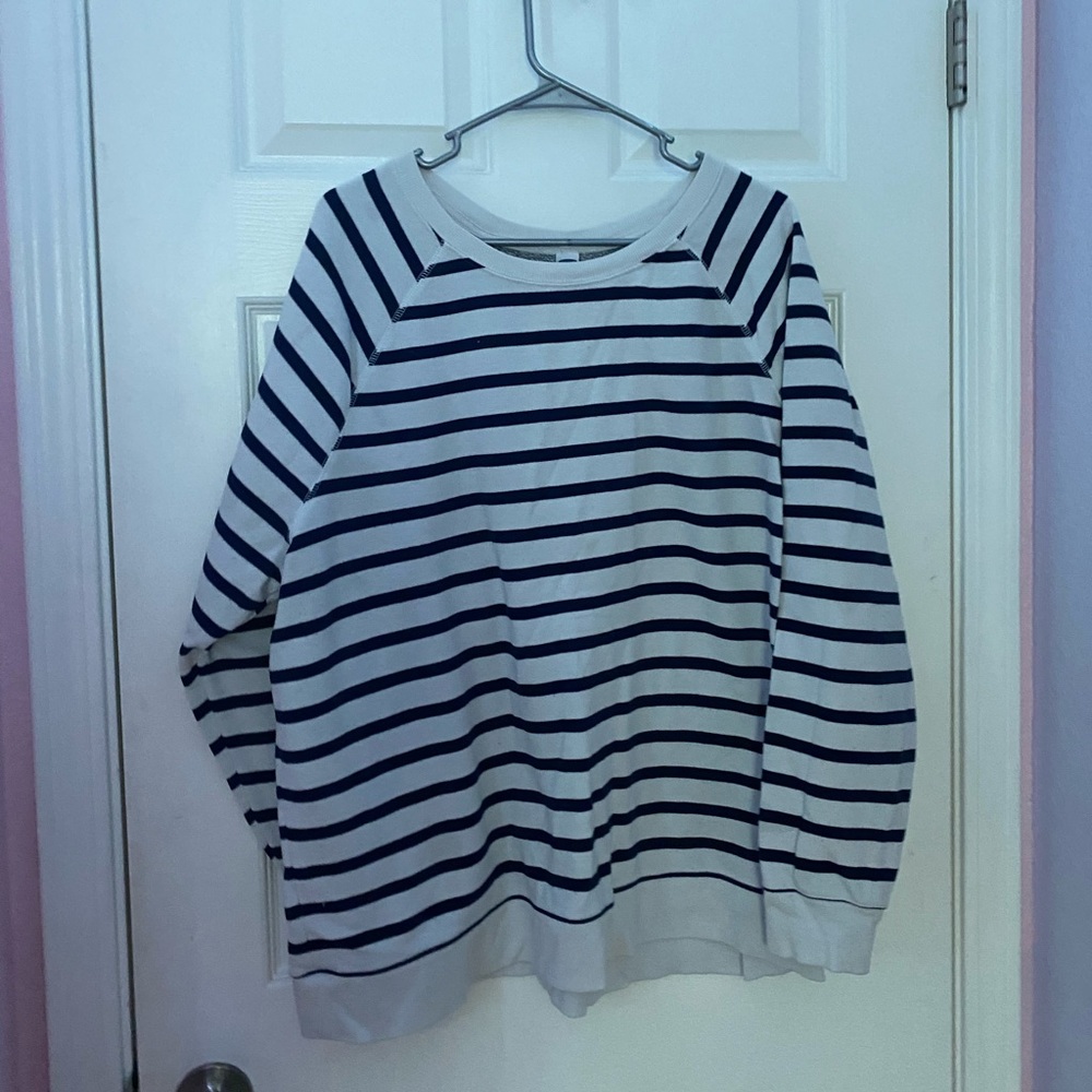 Black and white striped light sweater